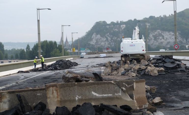 A Rouen, l'exceptionnel chantier du Pont Mathilde a enfin démarré