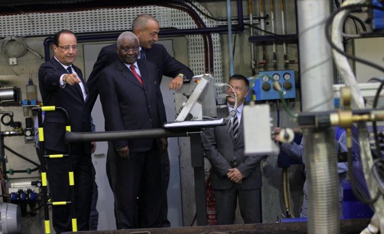 François Hollande aux CMN avec le président du Mozambique