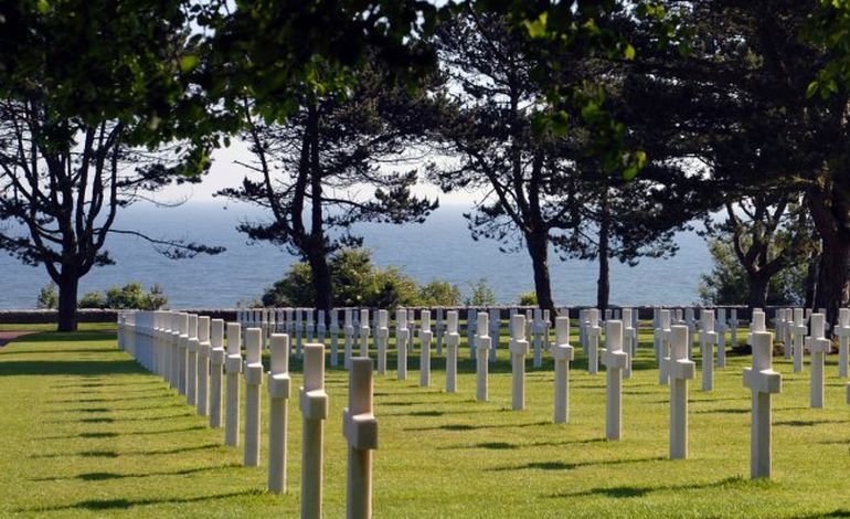Le cimetière américain de Colleville-sur-Mer fermé en Normandie