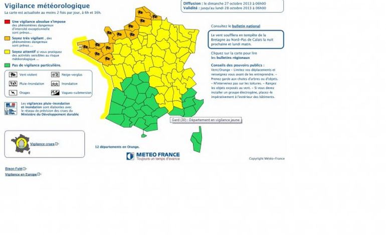 Vents tempétueux : Normandie et Bretagne en vigilance orange