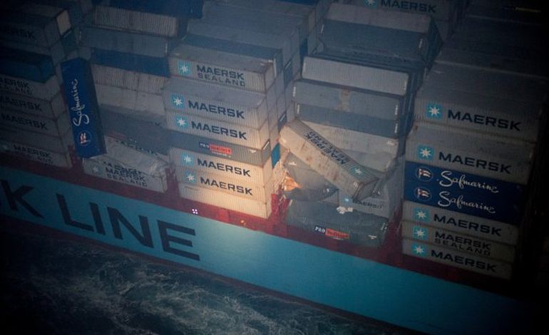 Cotentin : des conteneurs menaçent de tomber à la mer