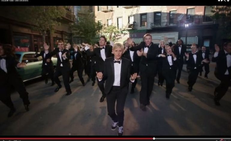 Ellen DeGeneres s'essaie au lipdub pour les Oscars 2014