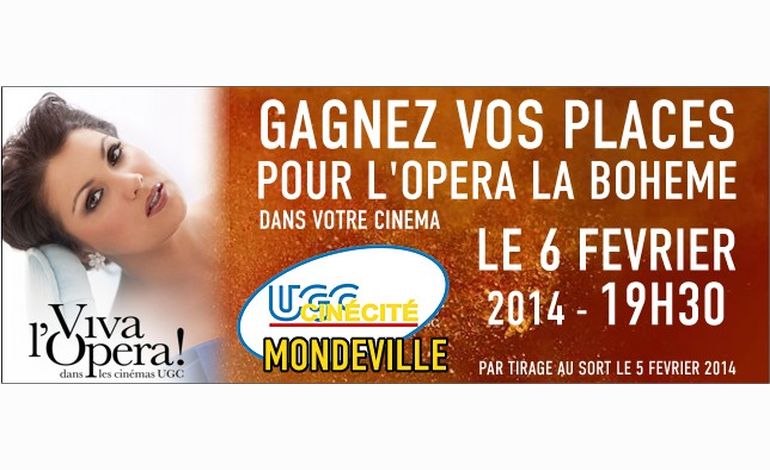 Gagnez vos places pour l'opéra "La Bohème" à l'UGC Mondeville