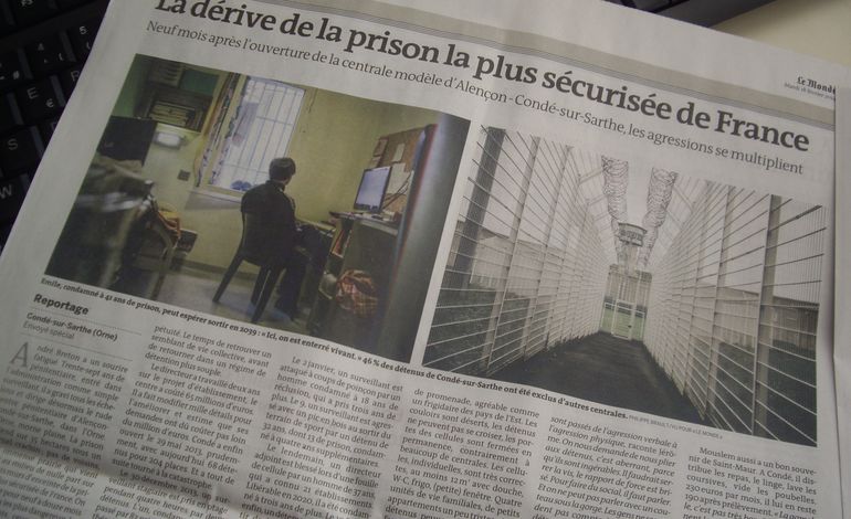 Le centre pénitentiaire de Condé-sur-Sarthe dans le journal Le Monde