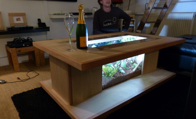 Une mini-jungle dans une table basse : l'invention d'un jeune Rouennais