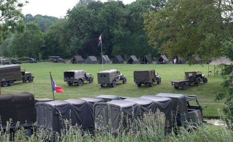 Camp militaire reconstitué au Hommet d'Arthenay