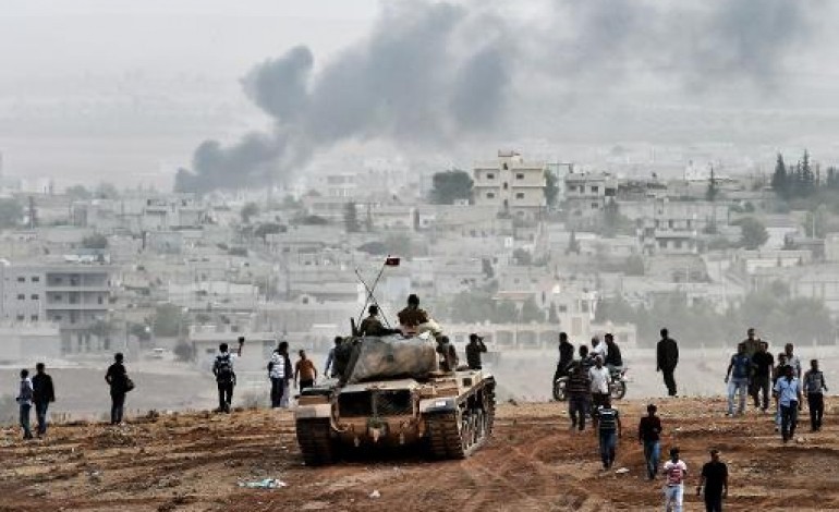 Mursitpinar (Turquie) (AFP). Syrie: défense acharnée des forces kurdes à Kobané face aux jihadistes