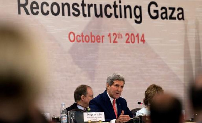 Le Caire (AFP). Le Caire: les donateurs au chevet de Gaza, Kerry veut relancer les négociations de paix