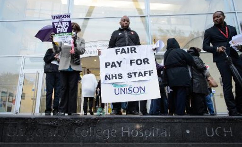 Londres (AFP). GB: le service public de santé en grève pour la 1ère fois en 32 ans