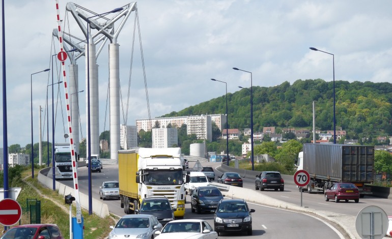 Rouen : Circulation perturbée sur le Pont Flaubert pendant 4 jours