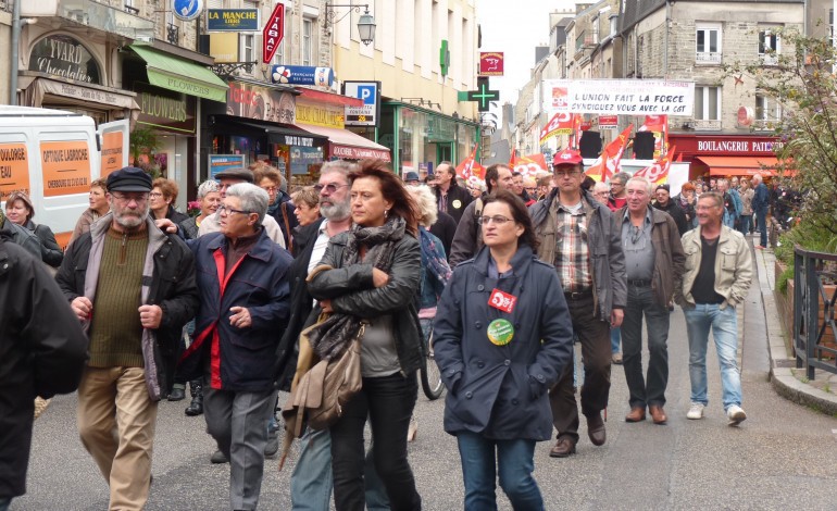 Sécurité sociale : entre 550 et 800 manifestants à Cherbourg