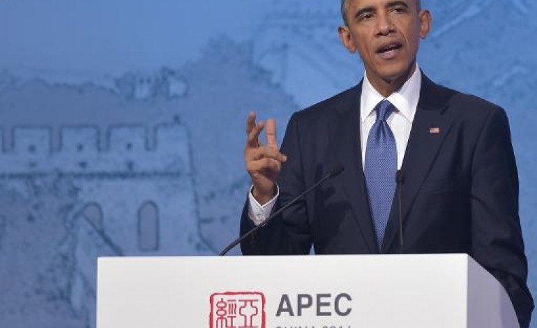 Pékin (AFP). Apec: Obama appelle Pékin à libéraliser son marché et la conversion de sa monnaie