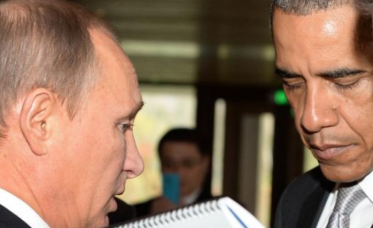 Pékin (AFP). Obama a parlé de l'Ukraine, de l'Iran et de la Syrie avec Poutine