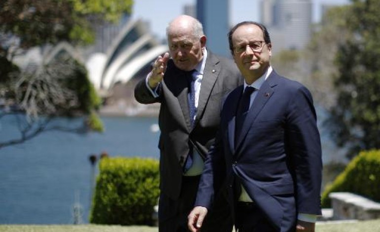 SYDNEY (AFP). Hollande en Australie rattrapé par l'actualité tragique du terrorisme