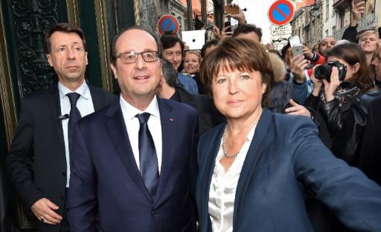 Lille (AFP). Hollande et Aubry affirment former une bonne équipe de double, malgré les différences
