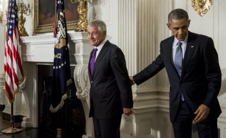 Washington (AFP). Etats-Unis: Obama se sépare de Chuck Hagel, chef du Pentagone