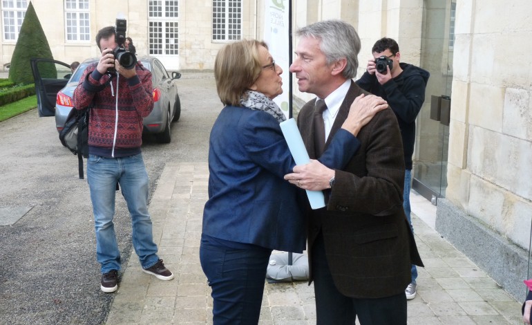 La ministre Marylise Lebranchu en visite à Caen ce midi