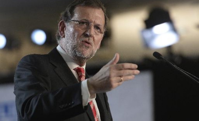 Barcelone (AFP). En Catalogne, Rajoy se fait le défenseur de l'unité de l'Espagne