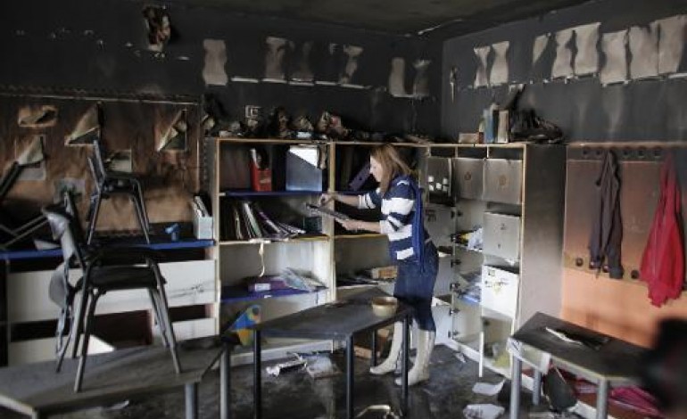 Jérusalem (AFP). Jérusalem: incendie criminel dans une école symbole d'une possible coexistence