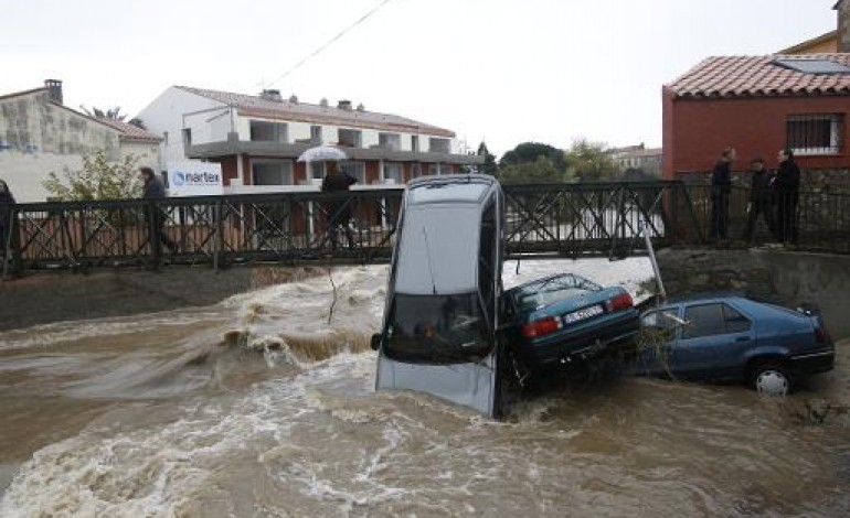 Rivesaltes (France) (AFP). Inondations: poursuite de la décrue, les évacués rentrés chez eux
