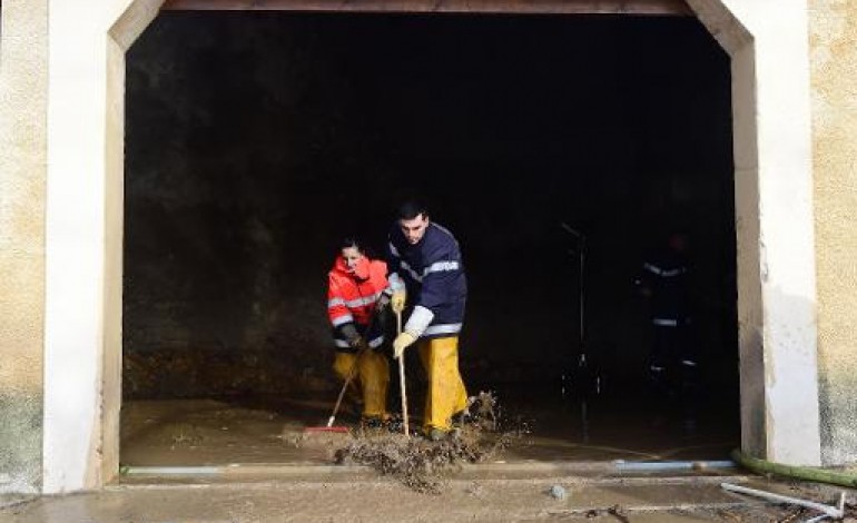Portel-des-Corbières (France) (AFP). Inondations: à Portel-des-Corbières, la crue a touché la vie du village