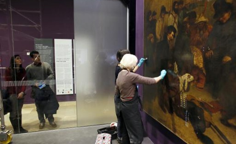 Paris (AFP). Musée d'Orsay: un chef-d'oeuvre de Courbet restauré sous l'oeil du public