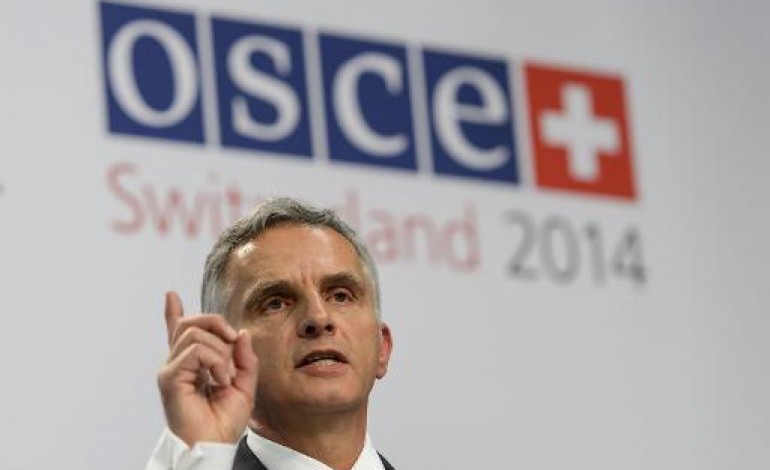 Bâle (Suisse) (AFP). Ukraine: à Bâle, l'OSCE tente d'aller vers une paix durable