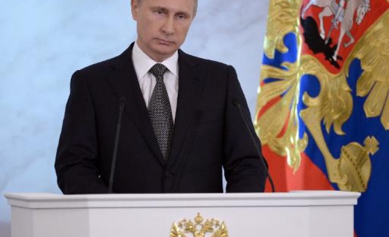 Moscou (AFP). Pour Poutine, l'Occident a toujours cherché à rabaisser la Russie