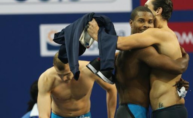 Doha (AFP). Natation: les Français en argent sur le relais 4x50 m 4 nages