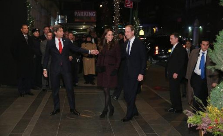 New York (AFP). Le prince William et son épouse Kate à New York