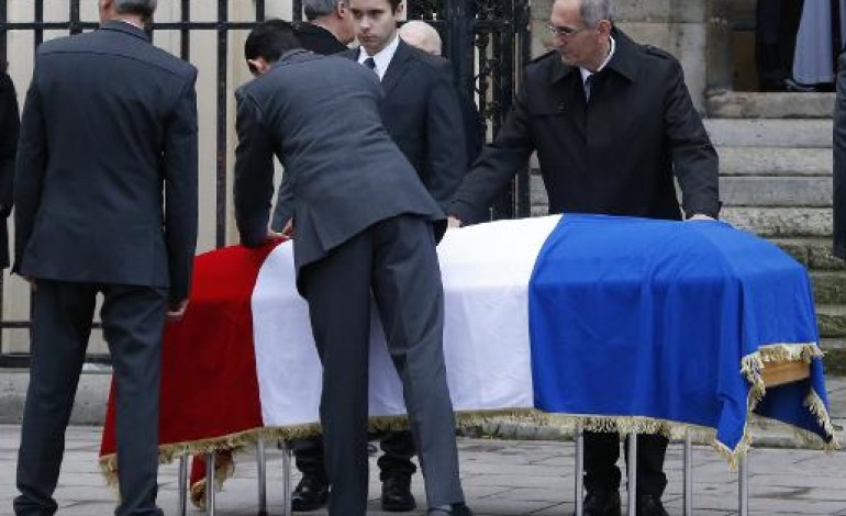 Paris (AFP). Obsèques de Jacques Barrot à Paris en présence de nombreuses personnalités
