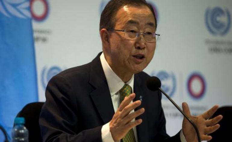 Lima (AFP). Climat: Ban Ki-moon appelle les négociateurs à être à la hauteur des enjeux
