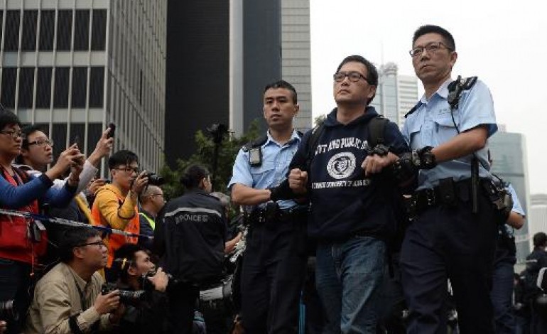 Hong Kong (AFP). Hong Kong: la police interpelle les irréductibles