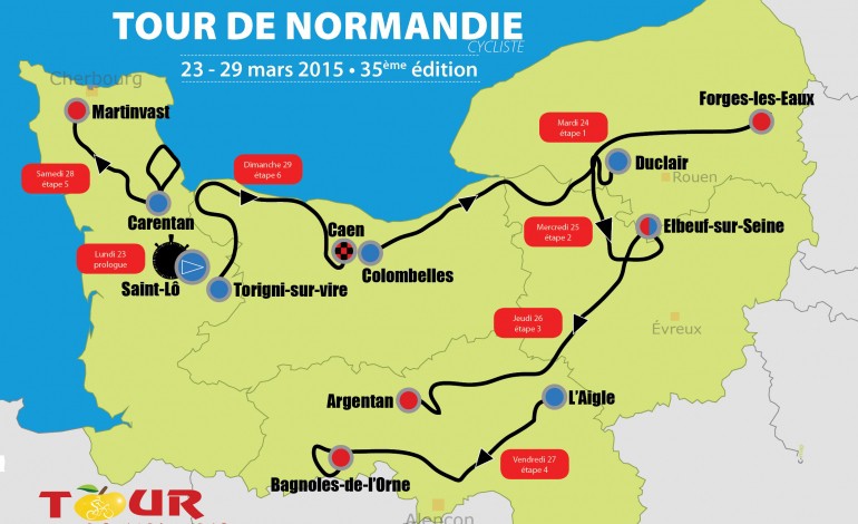 Tour de Normandie cycliste 2015  : Le parcours dévoilé ! 