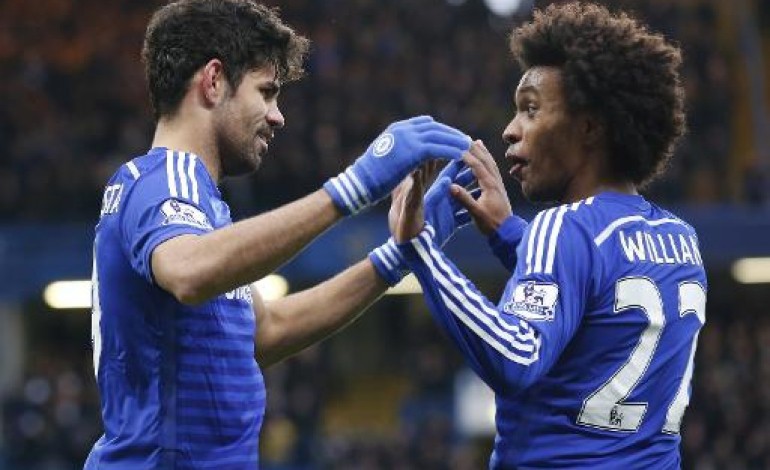Londres (AFP). Angleterre: Chelsea trop fort pour West Ham