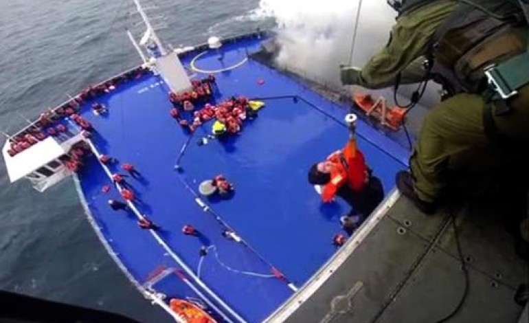 Bari (Italie) (AFP). Ferry en feu dans l'Adriatique: course contre la montre pour sauver les occupants