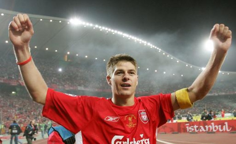 Londres (AFP). Angleterre: Steven Gerrard quittera Liverpool à la fin de la saison