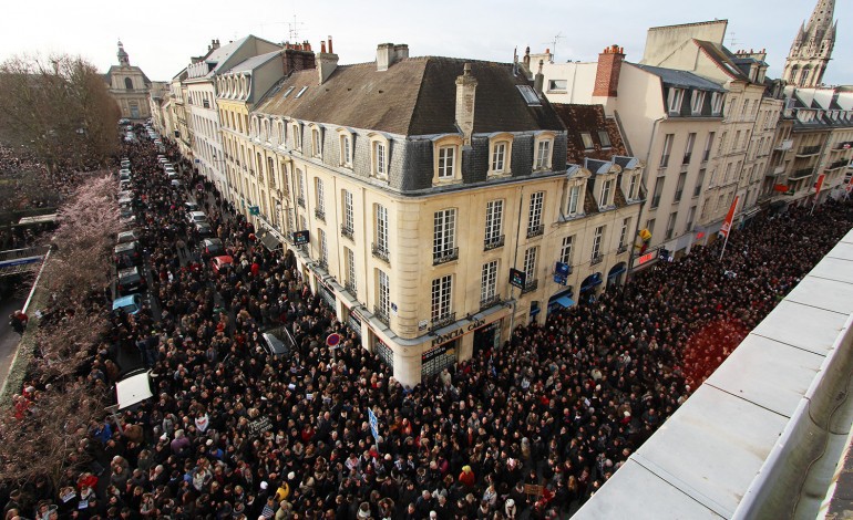 Charlie Hebdo : un Calvadosien sur onze dans la rue
