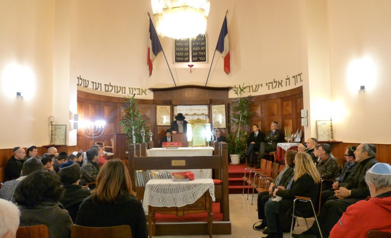 Hommage des juifs de Caen aux victimes du terrorisme