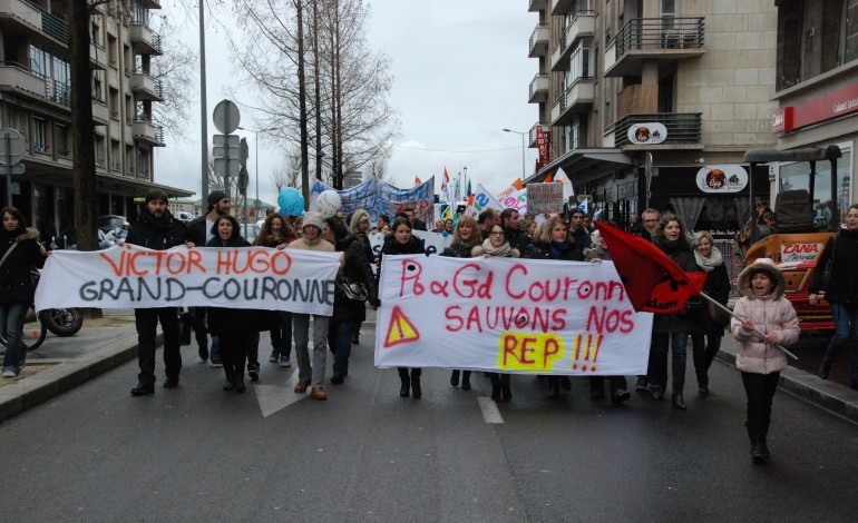Education prioritaire : les professeurs en colère dans la rue à Rouen
