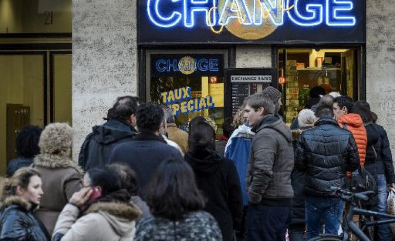 Genève (AFP). L'onde de choc de l'envol du franc suisse se poursuit