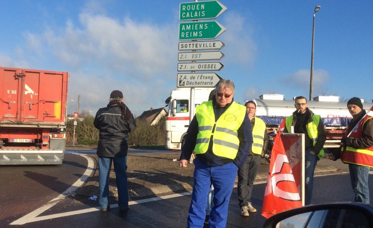 Grève des routiers : le barrage levé près de Rouen