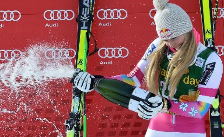 Cortina d'Ampezzo (Italie) (AFP). Ski: Lindsey Vonn au Panthéon du ski féminin