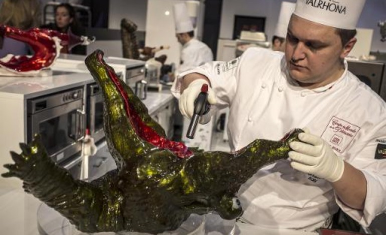 Lyon (AFP). Crocodile en sucre et Peter Pan en chocolat à la Coupe du monde de pâtisserie