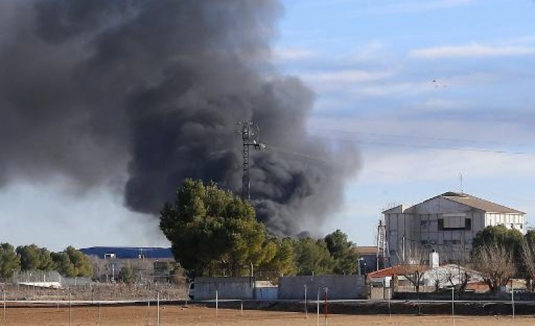 Base militaire de Los Llanos (Espagne) (AFP). Espagne: enquête sur le crash d'un F-16 grec qui a fait 10 morts