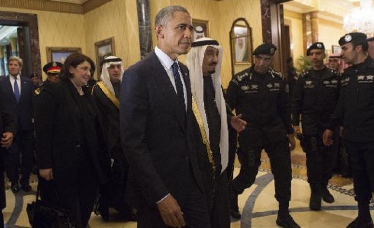 Ryad (AFP). Barack Obama chez l'allié saoudien pour présenter ses condoléances