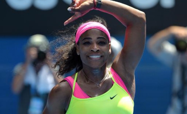 Melbourne (AFP). Open d'Australie: Serena Williams en demi-finale, sa soeur éliminée