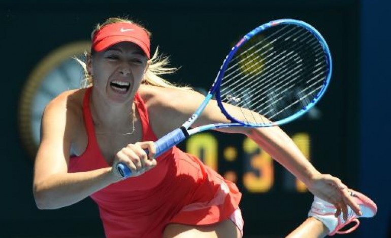 Melbourne (AFP). Open d'Australie: Maria Sharapova bat Ekaterina Makarova et va en finale 