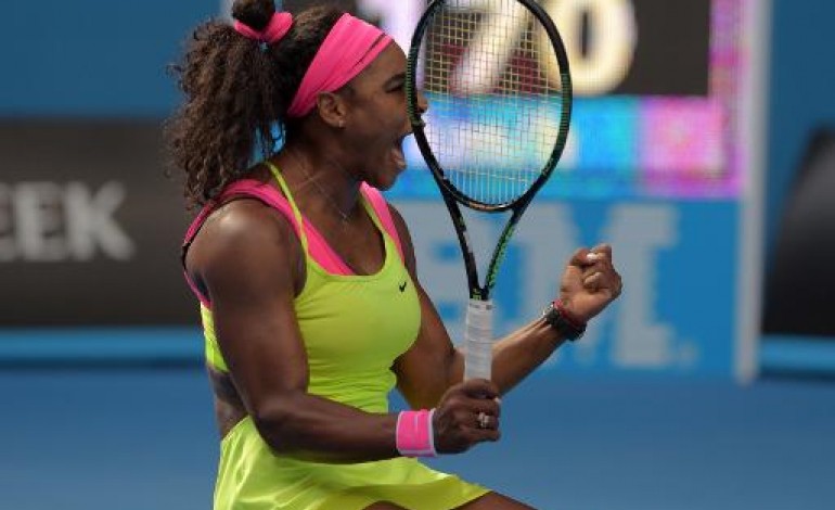 Melbourne (AFP). Open d'Australie: Serena Williams rejoint Maria Sharapova en finale