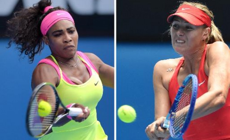 Melbourne (AFP). Open d'Australie: Sharapova face à la malédiction S. Williams 